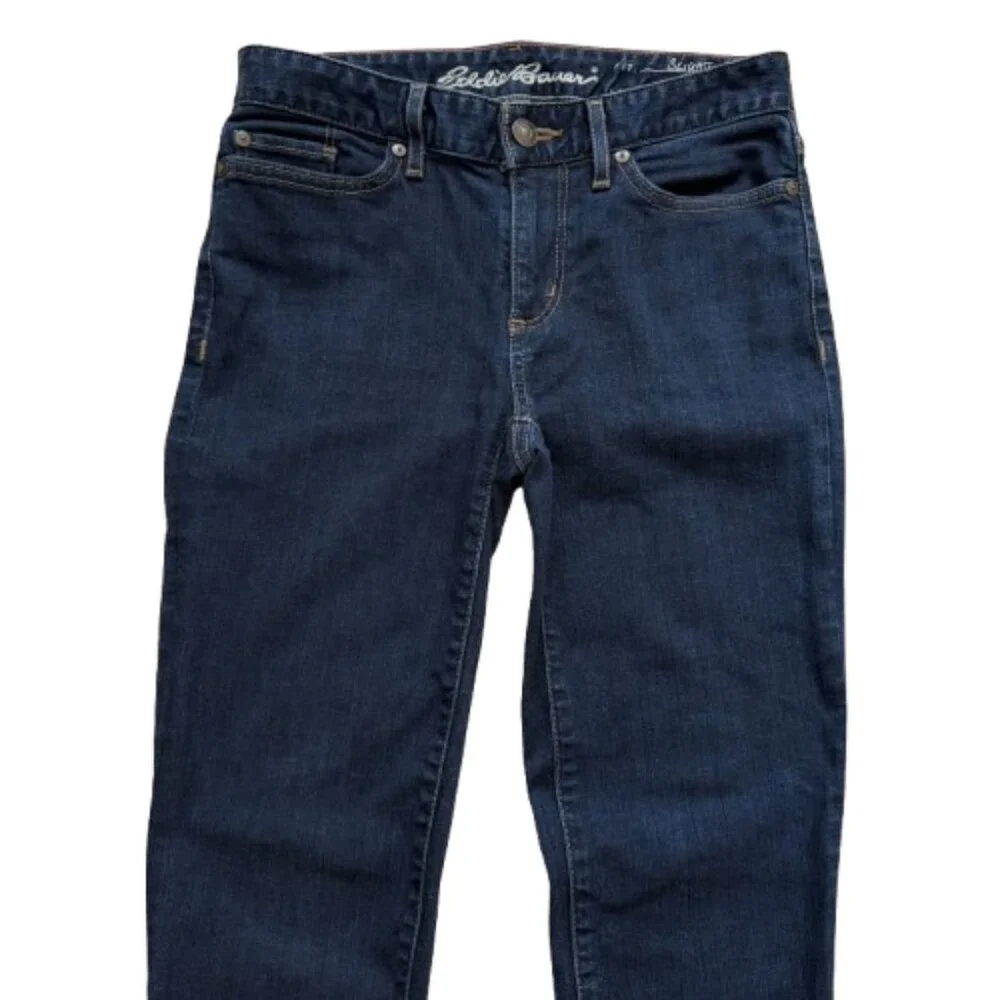 Eddie Bauer Slightly Curvy Straight Leg Jeans - Picture 2 of 6